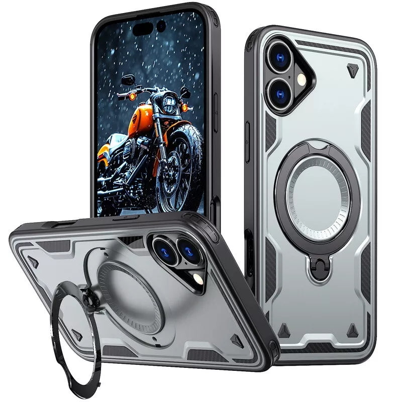 Shockproof Magsafe Kickstand Ring Case for iPhone 17 Shockproof Magsafe Kickstand Ring Case for iPhone 17